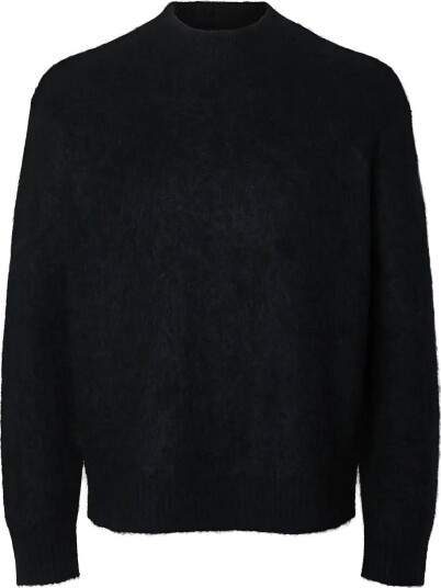 Selected Slmmeis Edit Ls Crew Neck ANTHRACITE XL