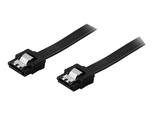 Deltaco SATA III 6Gb/s Kabel 1m Hankjønn-Hankjønn Svart Deltaco SATA III 6Gb/s Kabel 1m Hankjønn-Hankjønn Svart