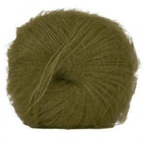 Hjertegarn Silk Kid Mohairgarn 1086 Mørk Grønn
