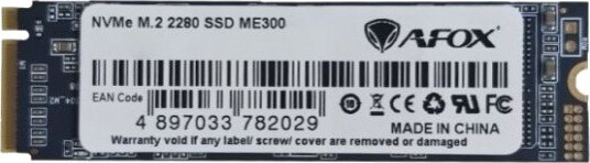 Afox ME300 SSD 128GB M.2 PCIe x4 NVMe ME300-128GN Afox ME300 SSD 128GB M.2 PCIe x4 NVMe ME300-128GN