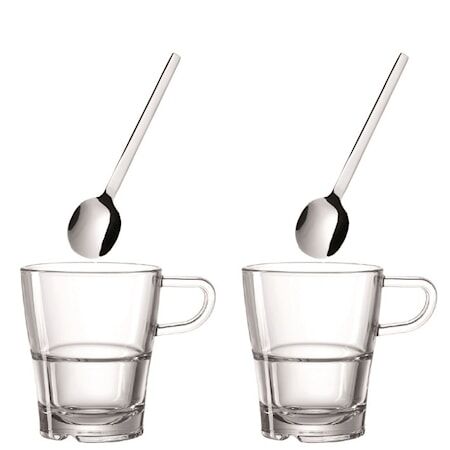 Leonardo Senso kaffesett, kaffekopp og skje x 2 1680214-02-0 1680233-01-0 Leonardo Senso kaffesett, kaffekopp og skje x 2 1680214-02-0 1680233-01-0