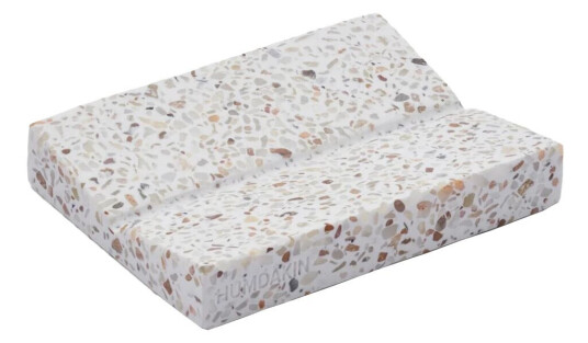 Humdakin Terrazzo såpeskål 9 x 19 cm Rød-beige