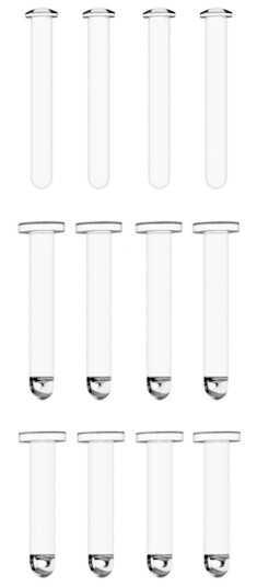 ManCage Clear Spare Pin Set 12 stk    - Klar