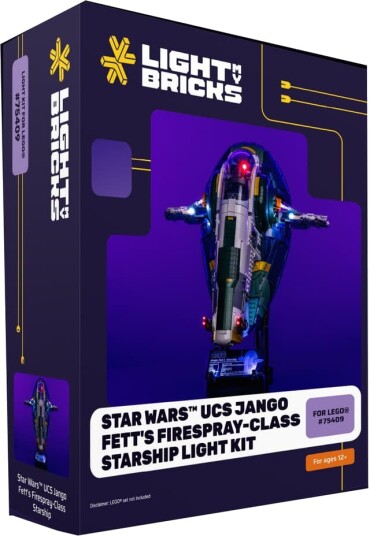 Light My Bricks Star Wars Jango Fett Firespray-klasse skip lysett