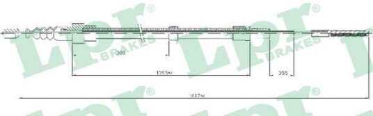 Bremsewire LPR C0305B