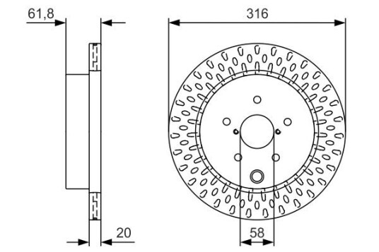 Bremseskive BOSCH 0 986 479 V05 Bremseskive BOSCH 0 986 479 V05