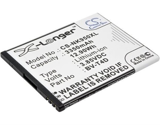 Microsoft Cityman batteri (3350 mAh 3.85 V, Sort)