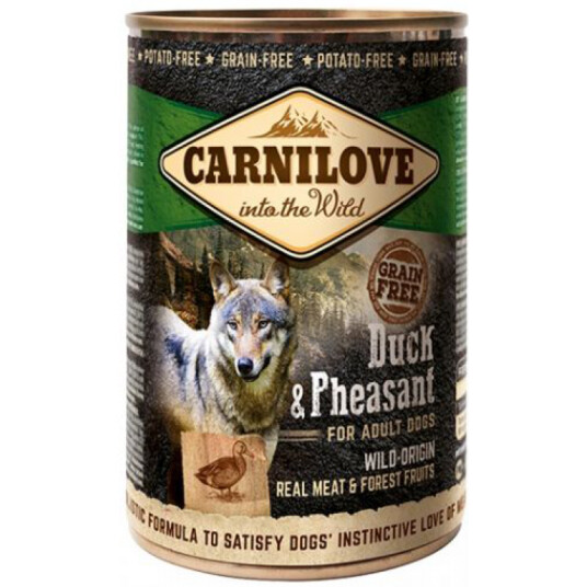 Carnilove Våtfôr til hund 400 g med and og fasan – Kornfritt
