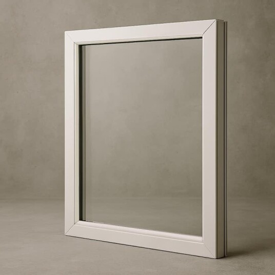 Vindu Fjordvindu Fastkarm Solid Aluminium 3 Lags