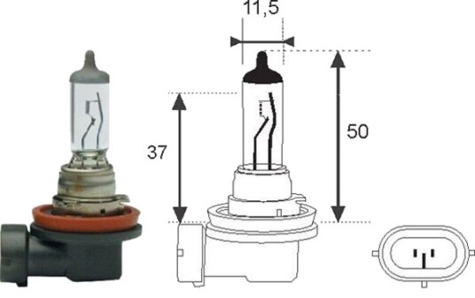 MAGNETI MARELLI 002547100000 Lyspære, fjernlys MAGNETI MARELLI 002547100000 Lyspære, fjernlys