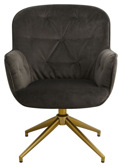 Nordal LEA Kontorstol - Lysebrun Velour Unoliving