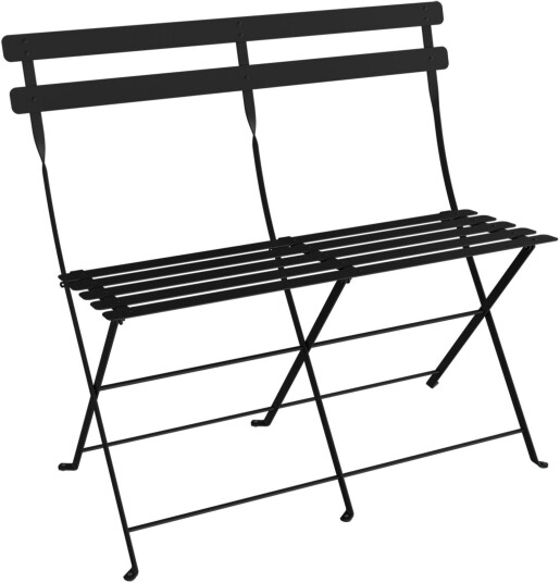 Fermob Bistro 2 Seater Ottoman Liquorice Utendørs Krakker Og Puffer Svart Metall Fermob Bistro 2 Seater Ottoman Liquorice Utendørs Krakker Og Puffer Svart Metall