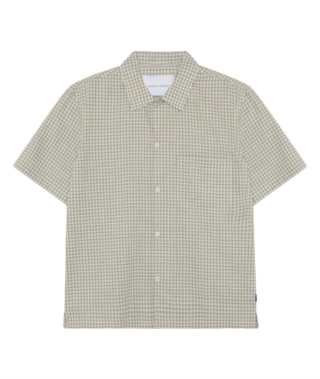 Garment Project Holiday Shirt   Dusty Green/Purple   Grey   M