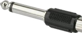 Inline 99322 6.3Mm Jack Male Rca F Sort Sølv