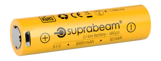 SUPRABEAM BATTERI M6XR LI-ION 3000 MAH USB - 91582 SUPRABEAM BATTERI M6XR LI-ION 3000 MAH USB - 91582
