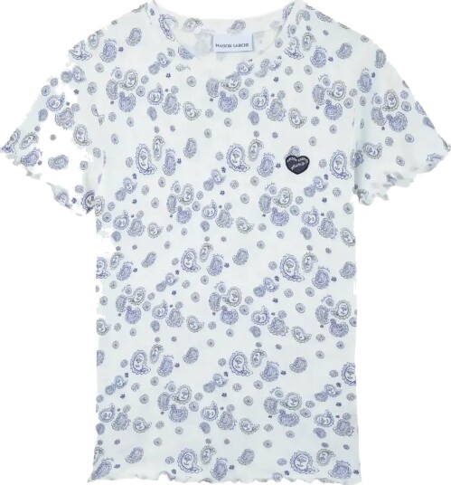 Maison Labiche Folies Patch Coeur Blue S