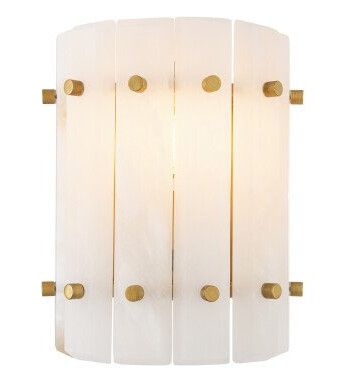Blason vegglampe antique brass enkelt