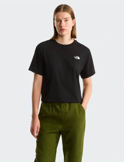 The North Face W Evolution Simple Dome Crop Rlx Ss Tee   Black   S
