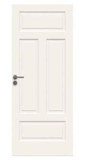Swedoor Dørblad Style 04n 8x20 Malt I Klassisk Hvit Formpresset Swedoor