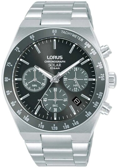 Lorus Herreklokke RZ519AX9 Solar Grå/Stål Ø42 mm Lorus Herreklokke RZ519AX9 Solar Grå/Stål Ø42 mm
