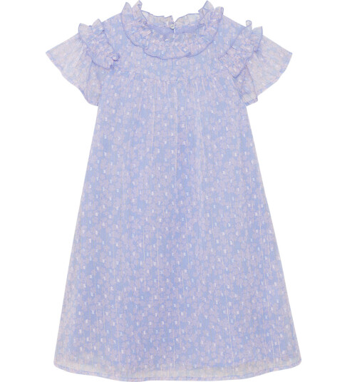 Creamie Dress Lurex Stripe Blue 122