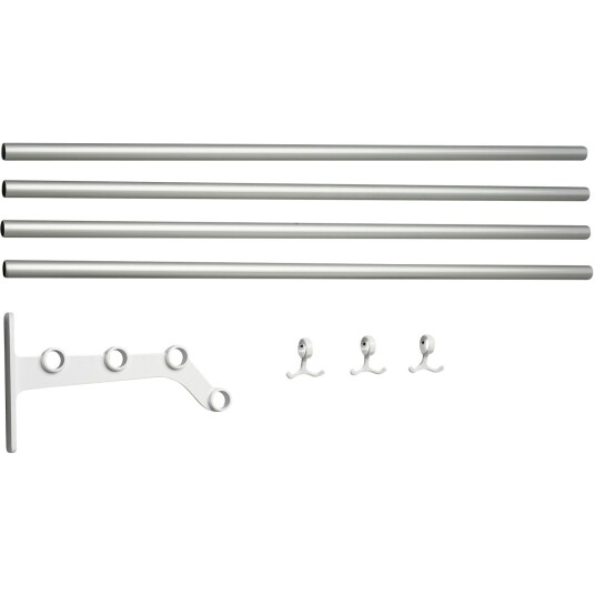 Essem Design Nostalgi 291 Påbyggingsdel Til Hattehylle Hvit / Aluminium