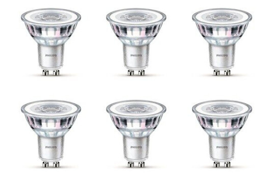 Philips LED-lyspære LEDClassic 3.5W/827 (35W) 6-pack GU10 Philips LED-lyspære LEDClassic 3.5W/827 (35W) 6-pack GU10