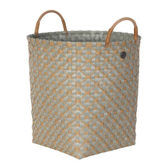 Handed By   Ivy & Rose stor kurv m/håndtak 35x35 cm matcha green