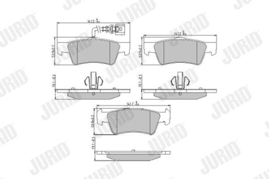 Bremseklosser JURID 573303J Bremseklosser JURID 573303J
