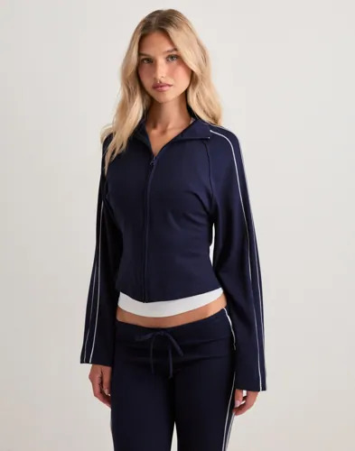 Nelly Blå Track Zip Jacket