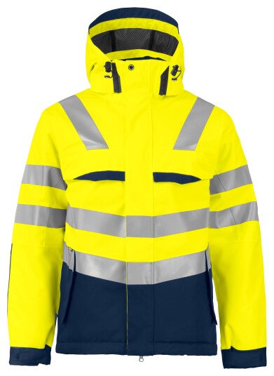 Projob 6422 Vinterjakke En Iso 20471 Kl 3 Yellow/navy L