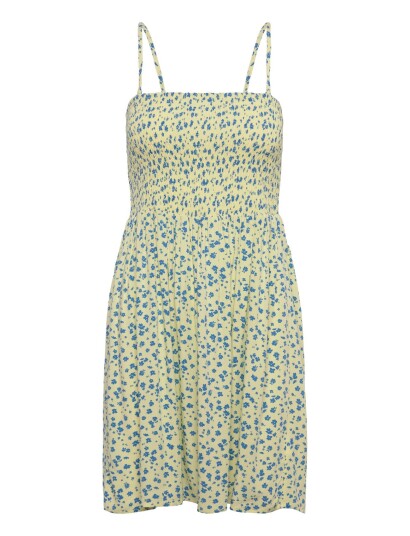 Rip Curl Surf Side Shirred Dress Yellow XL