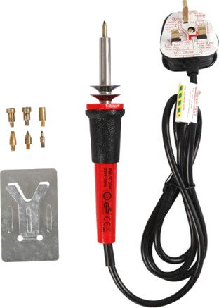 Diverse Sviapparat str 19x3 cm stikk UK svart rød 1 stk.