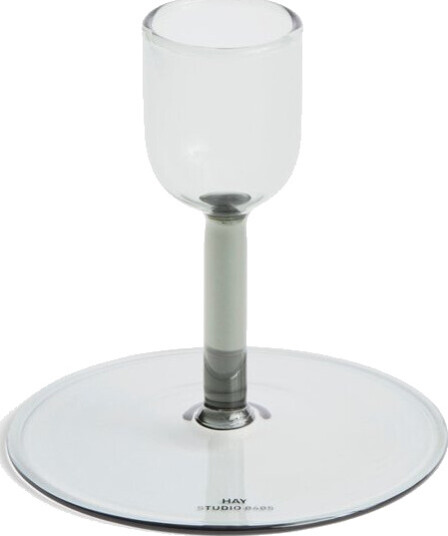 HAY Tiny Lysestake Rett Grå i Borosilikatglass HAY Tiny Lysestake Rett Grå i Borosilikatglass
