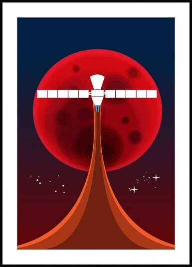 Nicholas Mars Space Art Plakat Plakat / 50x70cm