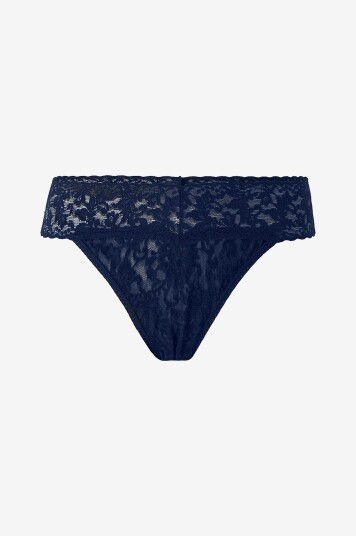 Hanky Panky   Stringtruser Signature Lace Original Rise Thong   Blå
