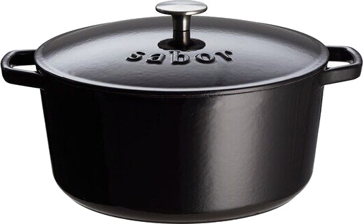 Sabor Støpejernsgryte 4,4L svart Sabor Støpejernsgryte 4,4L svart