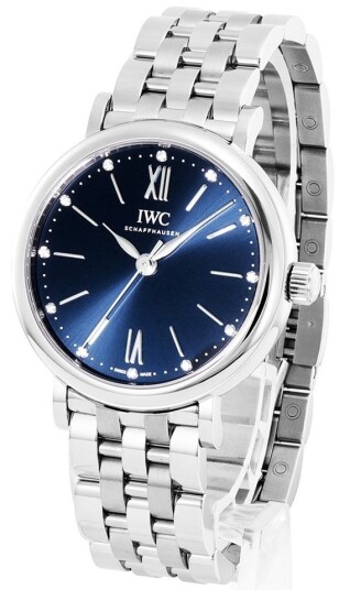 IWC Herreklokke IW357413 Portofino Blå/Stål Ø34 mm