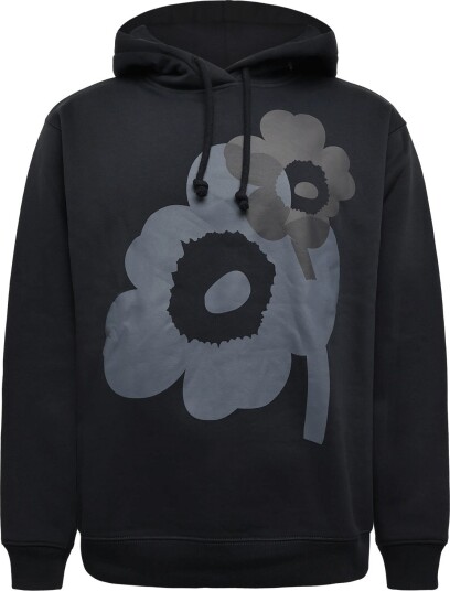 Marimekko Teesi Unikko Placement - BLACK, DARK GREY - XXS