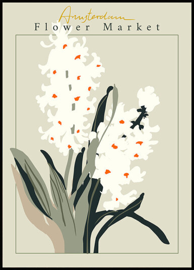 Flower Market Amsterdam Hyacinth Plakat Plakat / 100x150cm