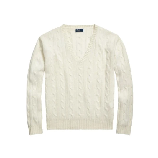 Polo Ralph Lauren Dame Strikkevarer Beige L,