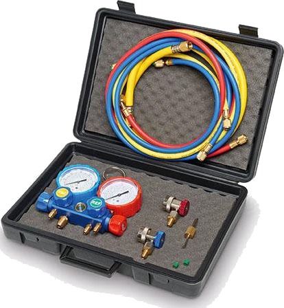 Waeco 4-Veis Manometersett R134a Waeco 4-Veis Manometersett R134a