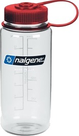 Nalgene 0,5 l Wide Mouth Sustain Clear with Red Cap