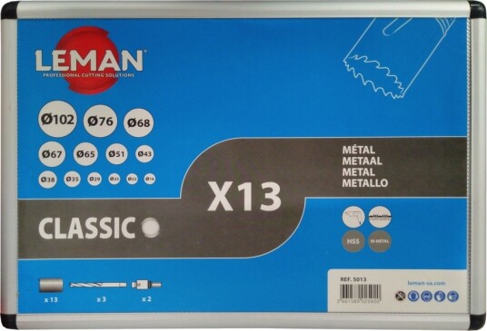 Leman Hullbor 13 Deler Metall