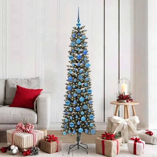  Kunstig juletre grønn 50,5 x 50,5 x 180 cm PVC og plast og stål