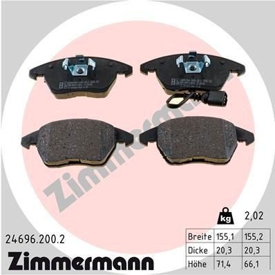 Bremseklosser ZIMMERMANN 24696.200.2 Bremseklosser ZIMMERMANN 24696.200.2