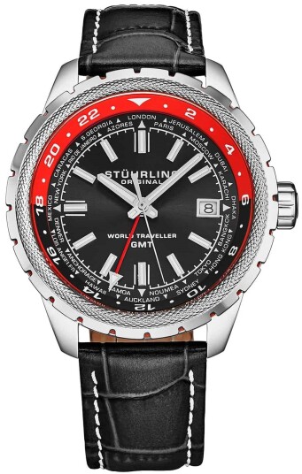 Stührling Original Herreklokke 1014.03 Aviator Global Voyager