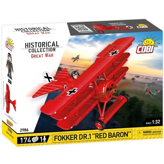 Cobi Historical Collection Great War Byggesett 174 Deler Flokker Dr.1 "Rød Baron"