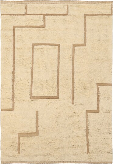 Ryetepper Kiberg Hand Woven Wool Shaggy krem Størrelse: 200 x 290 cm