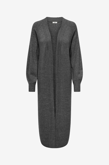 JDY Kardigan jdyRue L/S Long Knt Grå